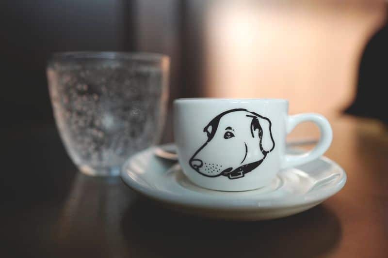 デザイン 犬 ドッグカフェ オリジナル ロゴ カップ